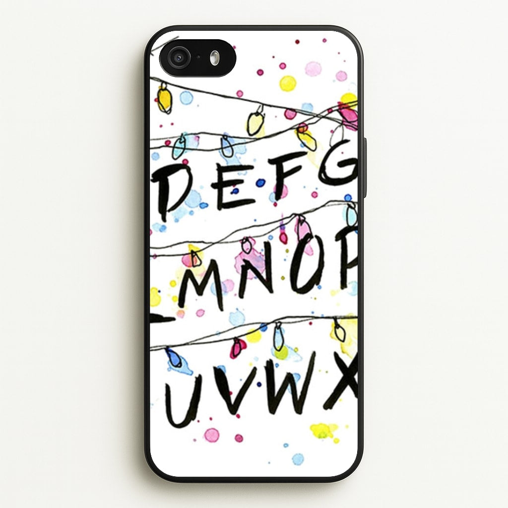 Stranger Wall Lights - Stranger Things Phone Case for iPhone 5 / 5s / SE 2016