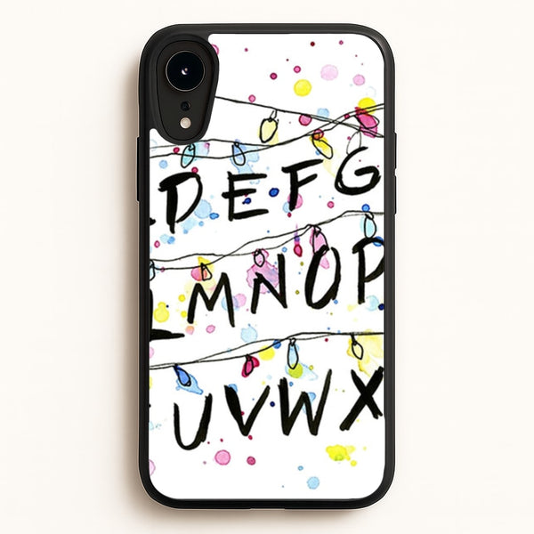 Stranger Wall Lights - Stranger Things Phone Case for iPhone XR