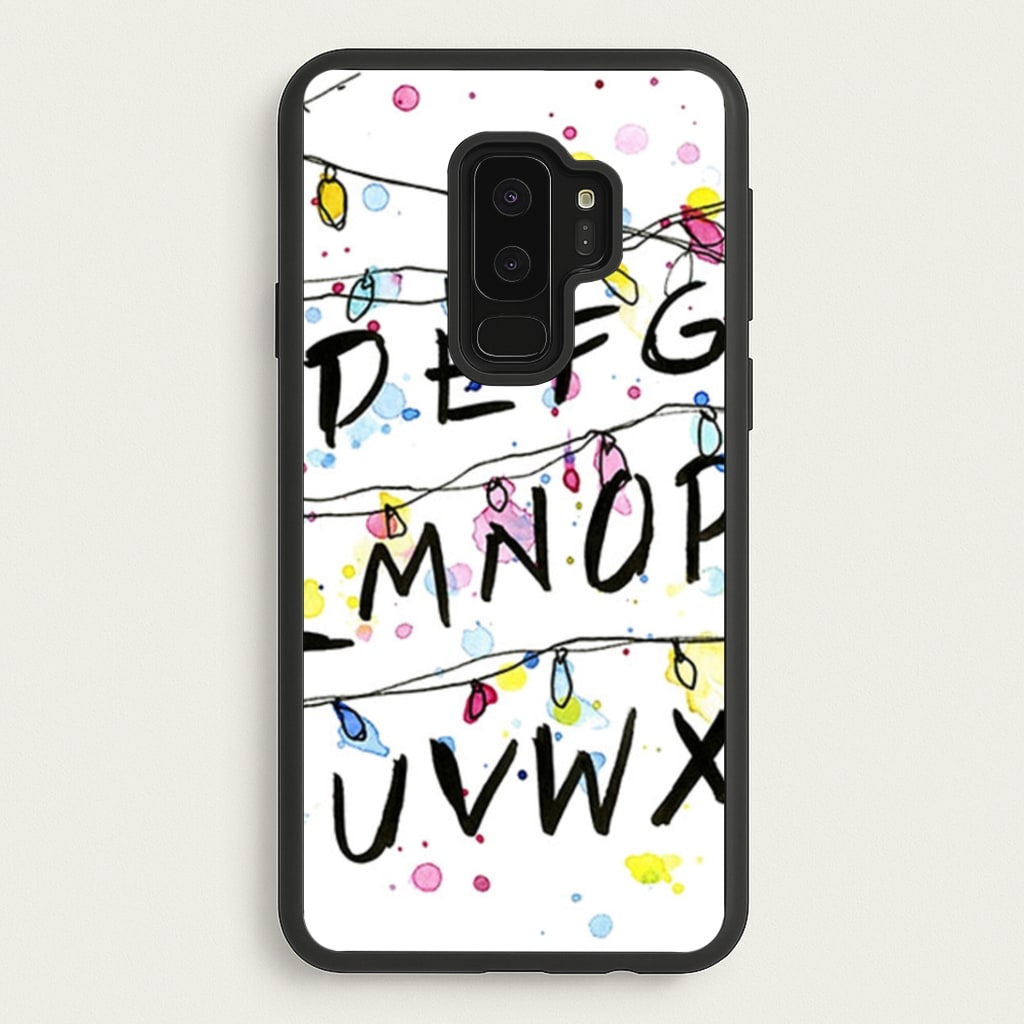 Stranger Wall Lights - Stranger Things Phone Case for Galaxy S9 Plus