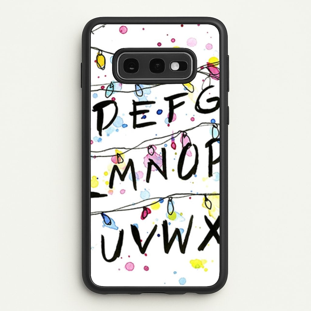 Stranger Wall Lights - Stranger Things Phone Case for Galaxy S10e