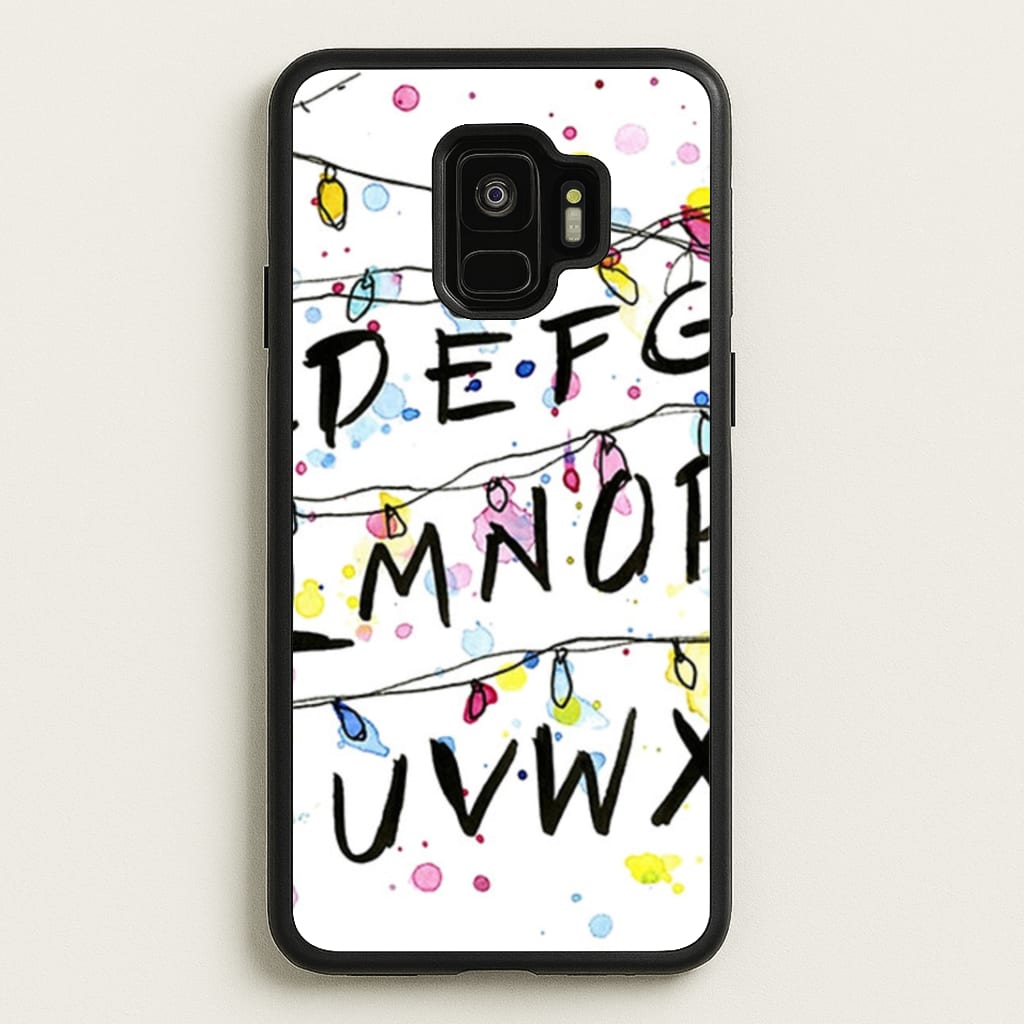Stranger Wall Lights - Stranger Things Phone Case for Galaxy S9