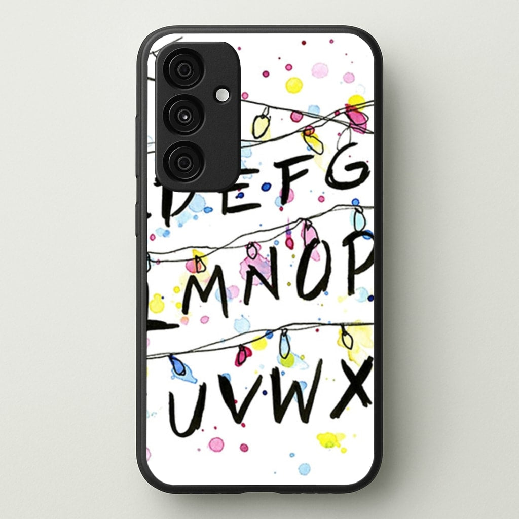 Stranger Wall Lights - Stranger Things Phone Case for Galaxy A35