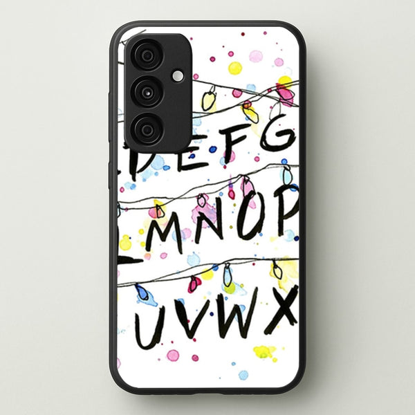 Stranger Wall Lights - Stranger Things Phone Case for Galaxy A35