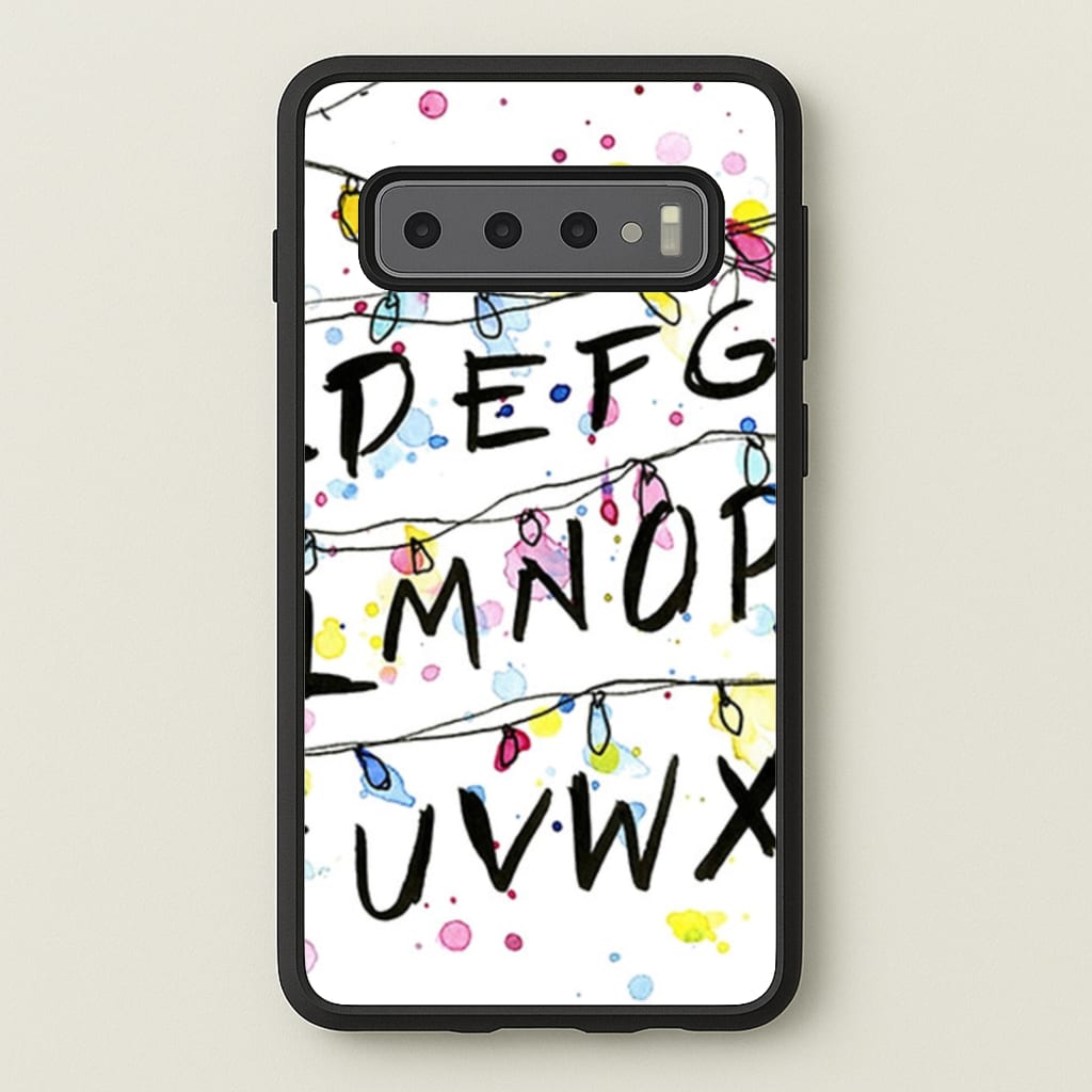 Stranger Wall Lights - Stranger Things Phone Case for Galaxy S10