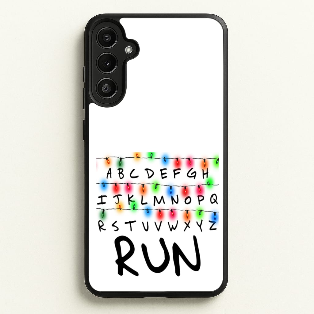 Run - Stranger Things Phone Case for Galaxy A34