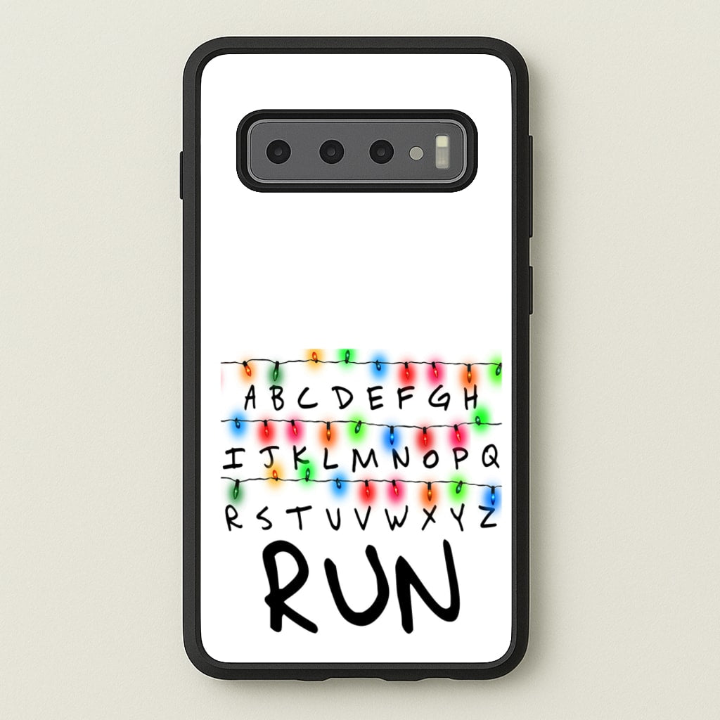 Run - Stranger Things Phone Case for Galaxy S10
