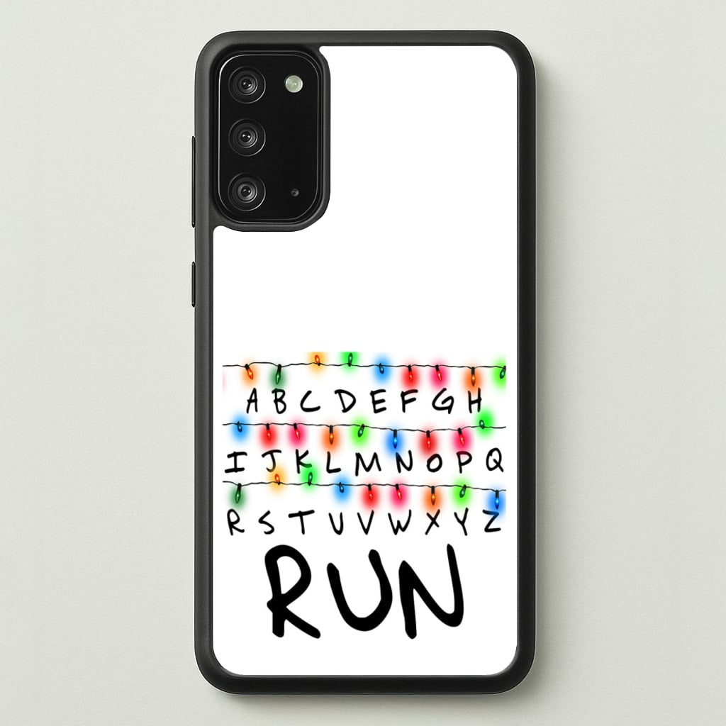 Run - Stranger Things Phone Case for Galaxy Note 20