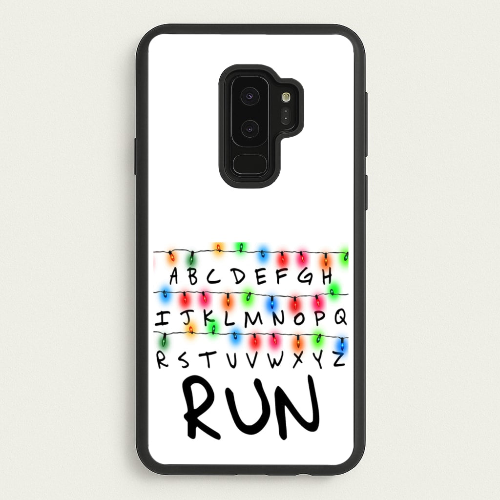Run - Stranger Things Phone Case for Galaxy S9 Plus