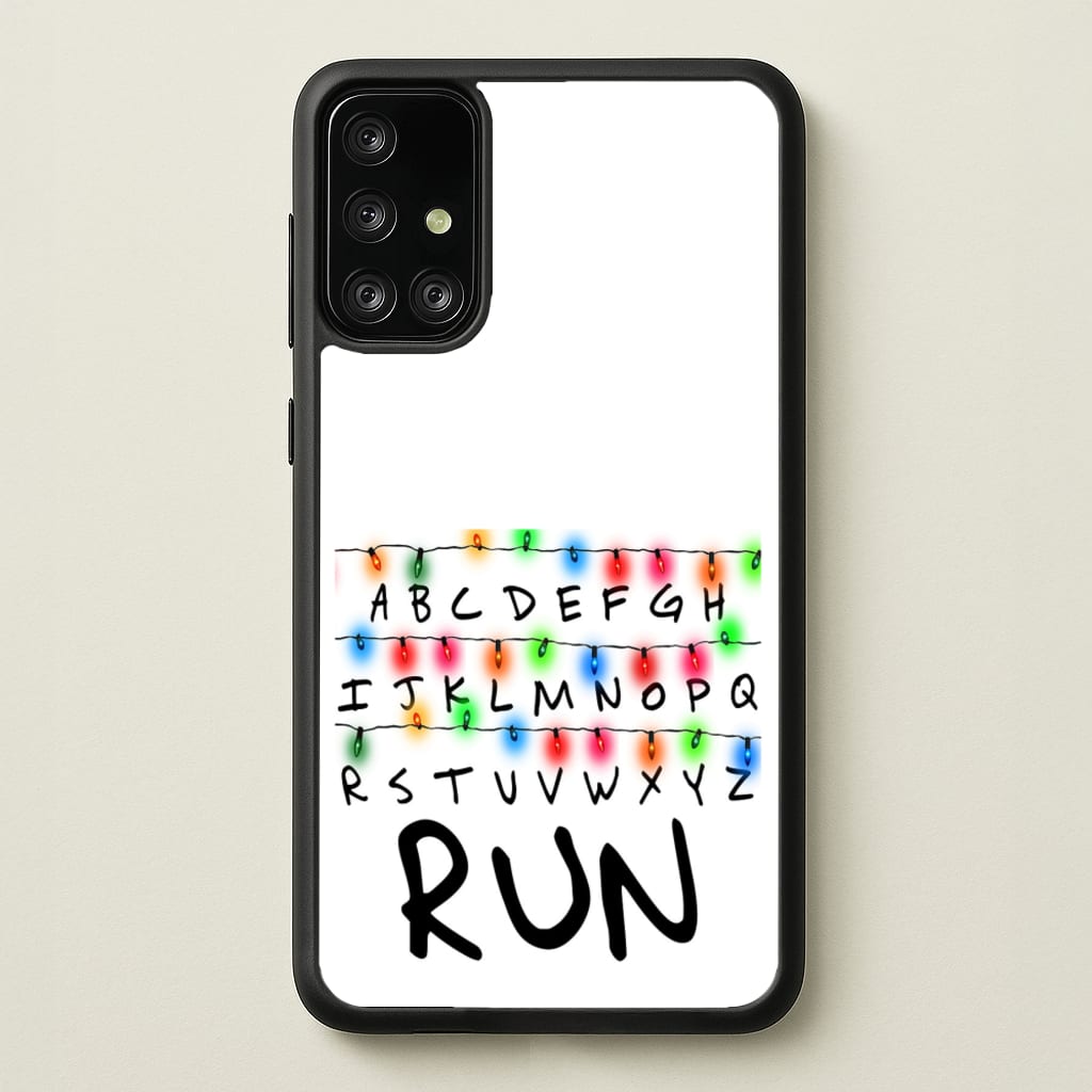 Run - Stranger Things Phone Case for Galaxy A71