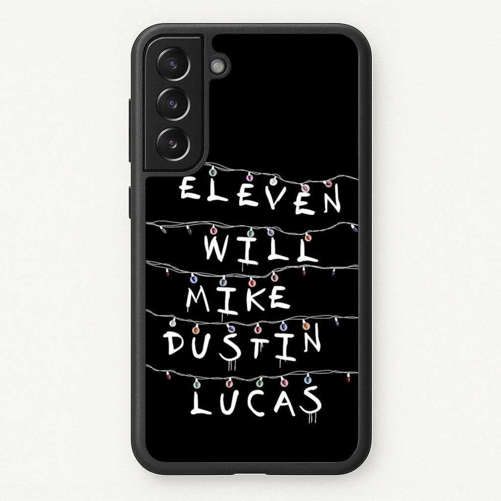 Eleven, Will, Mike, Dustin & Lucas - Stranger Things Phone Case for Galaxy S21