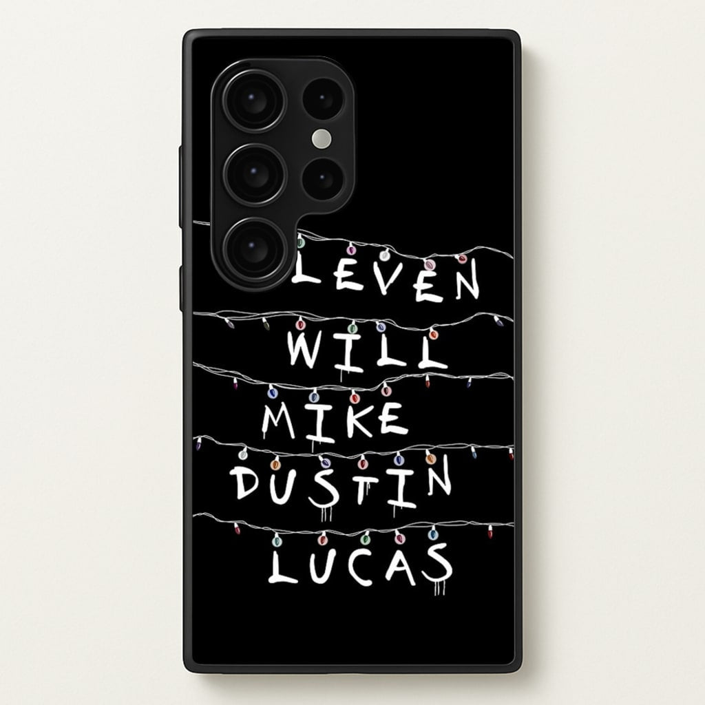 Eleven, Will, Mike, Dustin & Lucas - Stranger Things Phone Case for Galaxy S24 Ultra
