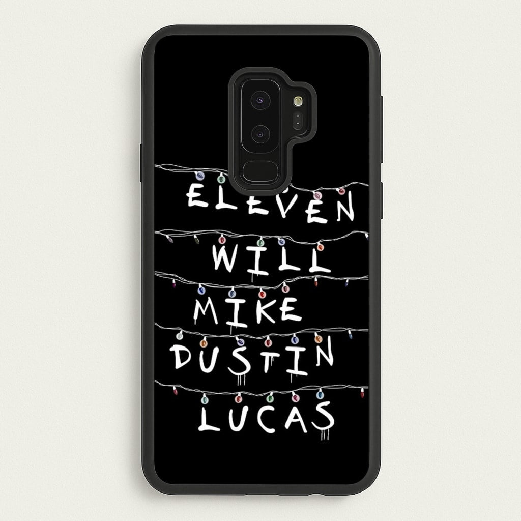 Eleven, Will, Mike, Dustin & Lucas - Stranger Things Phone Case for Galaxy S9 Plus