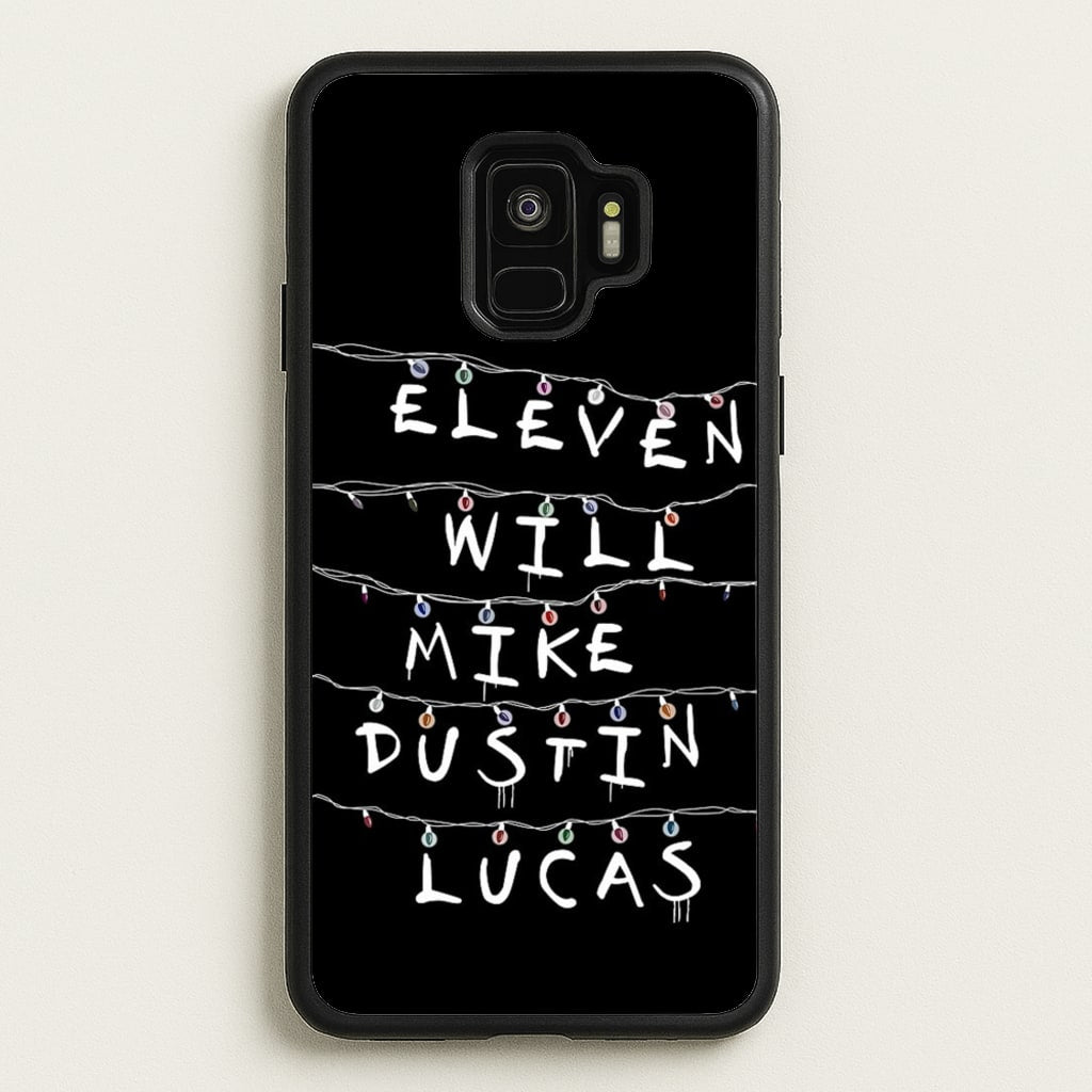 Eleven, Will, Mike, Dustin & Lucas - Stranger Things Phone Case for Galaxy S9
