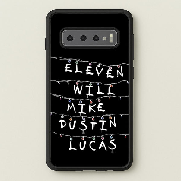 Eleven, Will, Mike, Dustin & Lucas - Stranger Things Phone Case for Galaxy S10