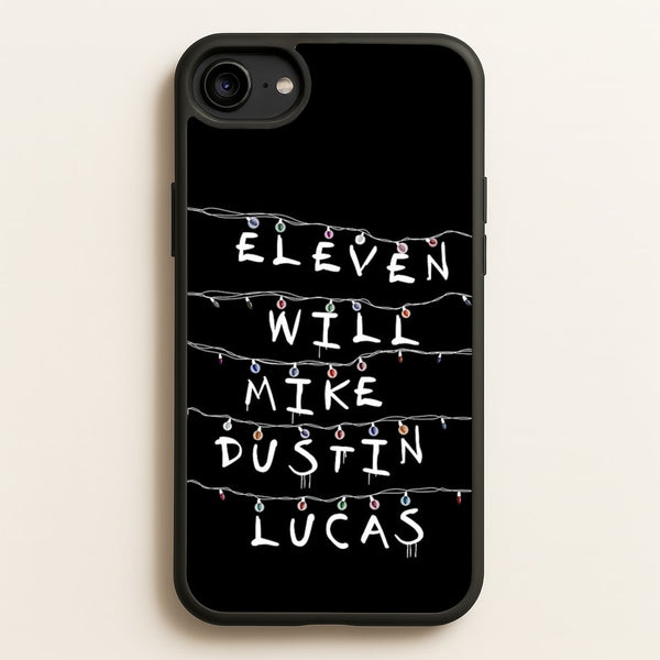 Eleven, Will, Mike, Dustin & Lucas - Stranger Things Phone Case for iPhone 6 / 7 / 8 / SE
