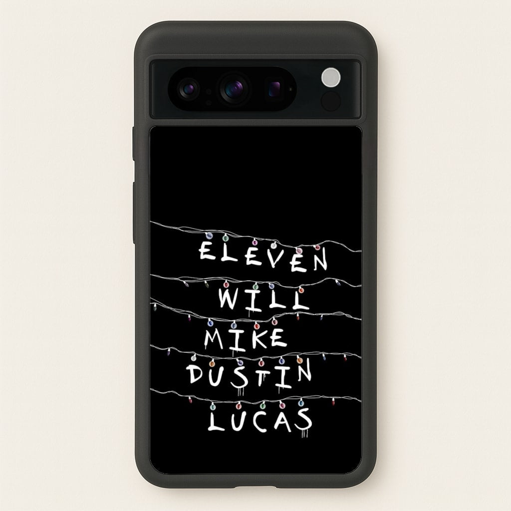 Eleven, Will, Mike, Dustin & Lucas - Stranger Things Phone Case for Google Pixel 8 Pro