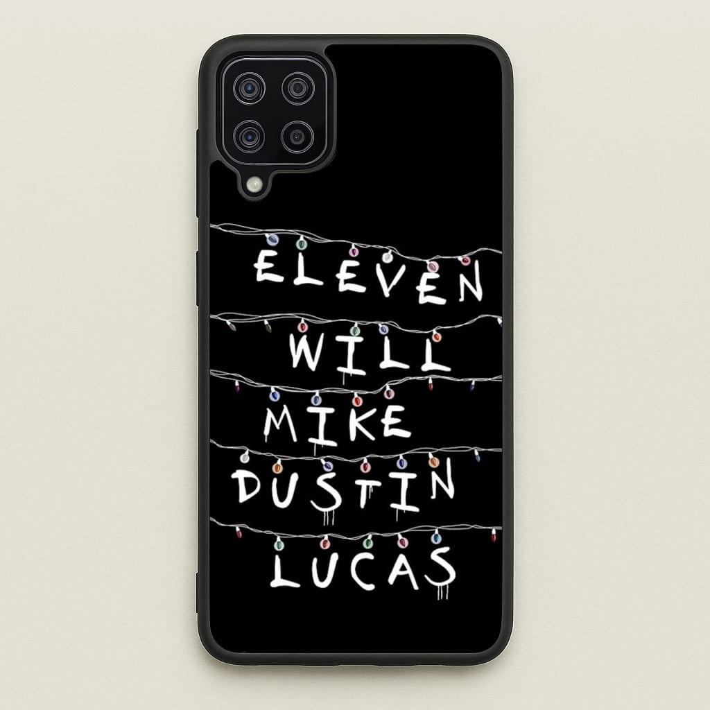 Eleven, Will, Mike, Dustin & Lucas - Stranger Things Phone Case for Galaxy A12