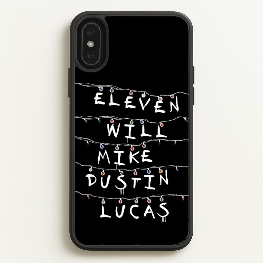 Eleven, Will, Mike, Dustin & Lucas - Stranger Things Phone Case for iPhone XS Max