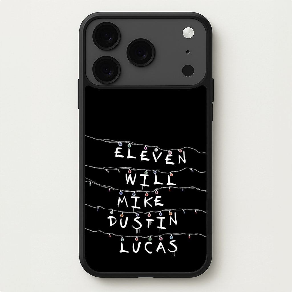 Eleven, Will, Mike, Dustin & Lucas Phone Case for iPhone 17 Pro