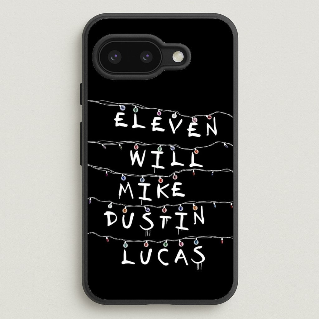 Eleven, Will, Mike, Dustin & Lucas - Stranger Things Phone Case for Google Pixel 9a