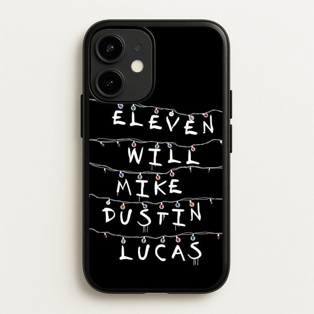 Eleven, Will, Mike, Dustin & Lucas - Stranger Things Phone Case for iPhone 12 Mini