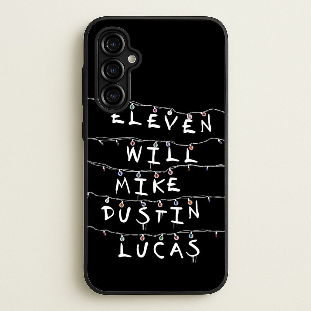Eleven, Will, Mike, Dustin & Lucas - Stranger Things Phone Case for Galaxy A54