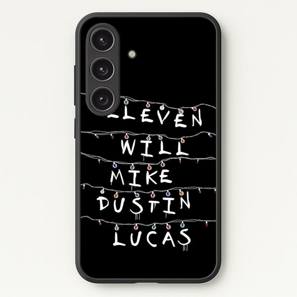 Eleven, Will, Mike, Dustin & Lucas - Stranger Things Phone Case for Galaxy S25