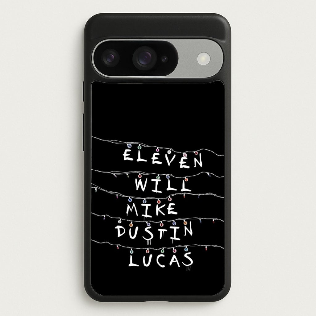 Eleven, Will, Mike, Dustin & Lucas Phone Case for Google Pixel 10 / 10 Pro
