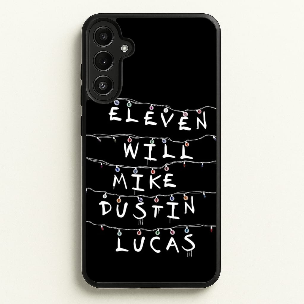 Eleven, Will, Mike, Dustin & Lucas - Stranger Things Phone Case for Galaxy A34
