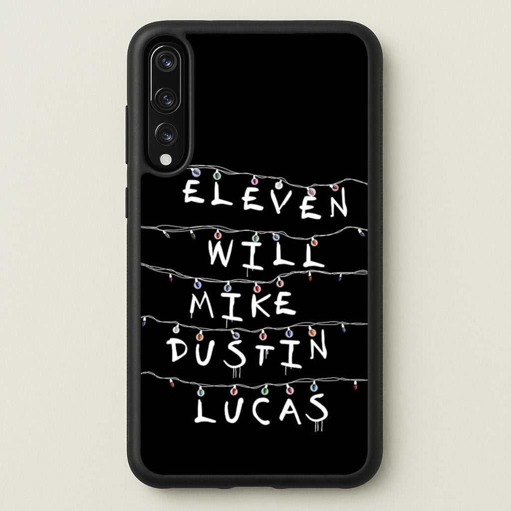 Eleven, Will, Mike, Dustin & Lucas - Stranger Things Phone Case for Huawei P20 Pro