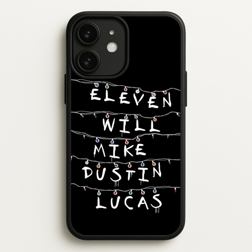 Eleven, Will, Mike, Dustin & Lucas - Stranger Things Phone Case for iPhone 11