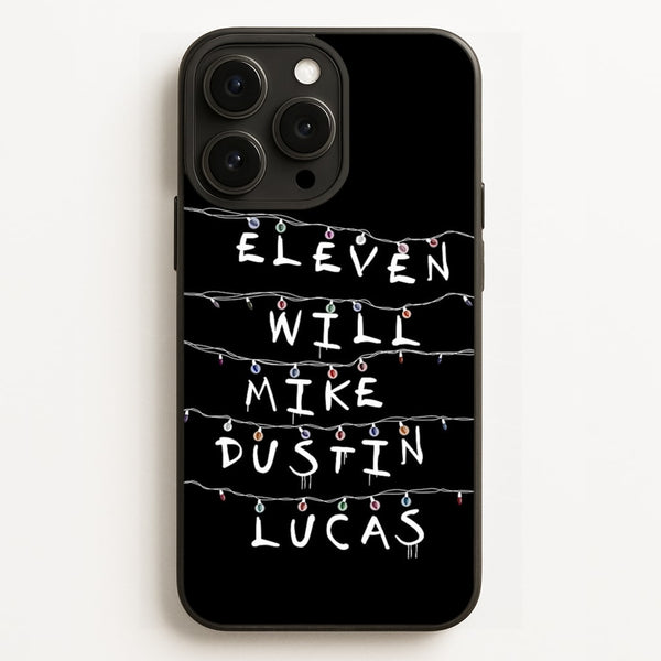 Eleven, Will, Mike, Dustin & Lucas - Stranger Things Phone Case for iPhone 12 Pro Max