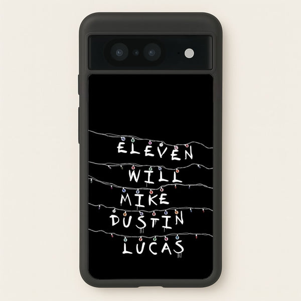 Eleven, Will, Mike, Dustin & Lucas - Stranger Things Phone Case for Google Pixel 8