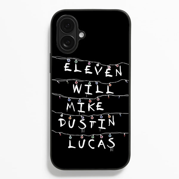 Eleven, Will, Mike, Dustin & Lucas - Stranger Things Phone Case for iPhone 16 Plus