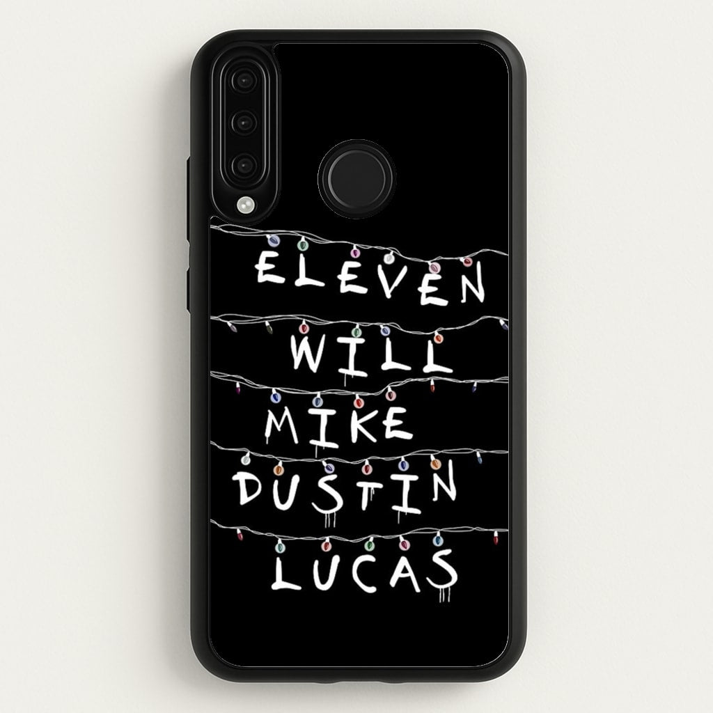 Eleven, Will, Mike, Dustin & Lucas - Stranger Things Phone Case for Huawei P30 Lite