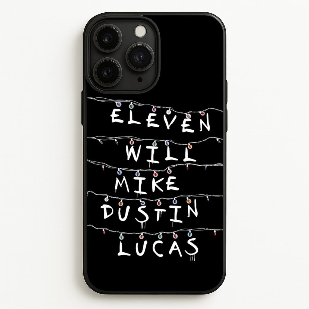 Eleven, Will, Mike, Dustin & Lucas - Stranger Things Phone Case for iPhone 11 Pro