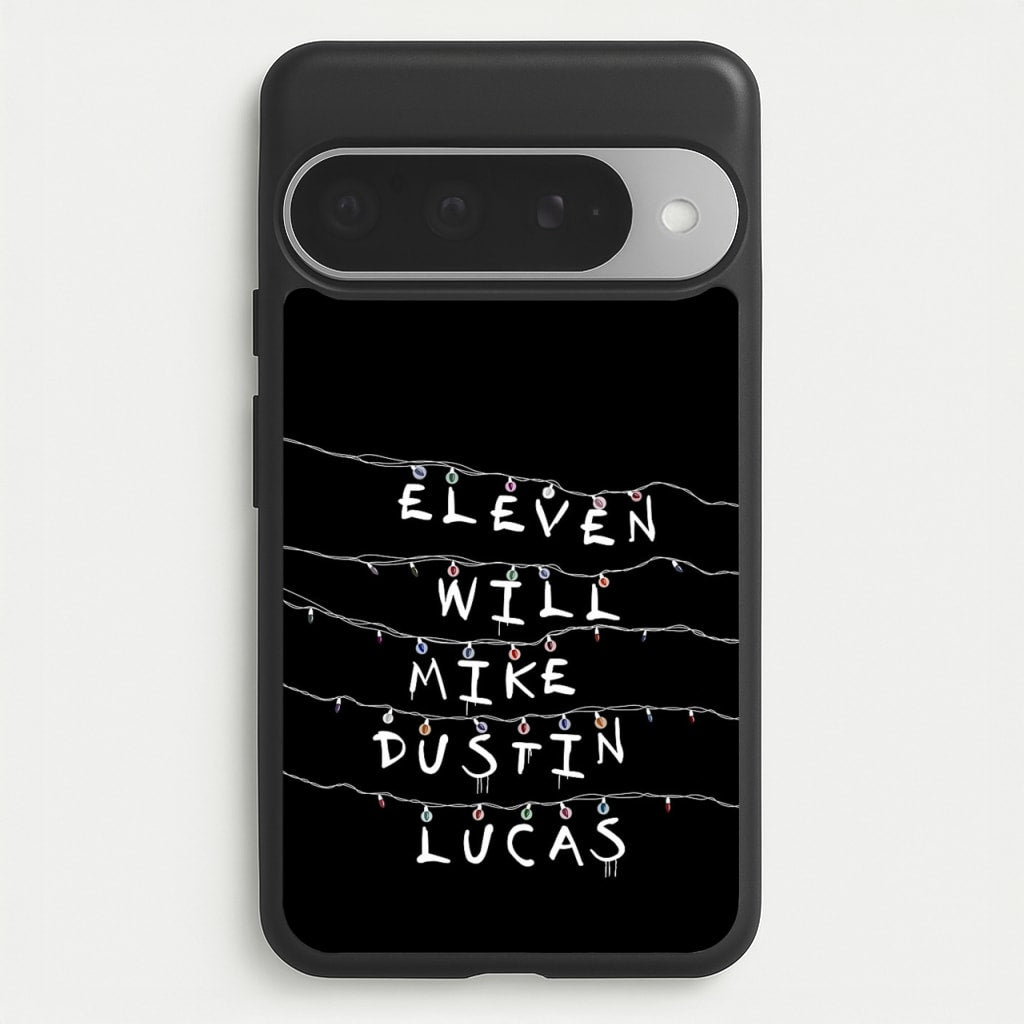 Eleven, Will, Mike, Dustin & Lucas Phone Case for Google Pixel 10 Pro XL