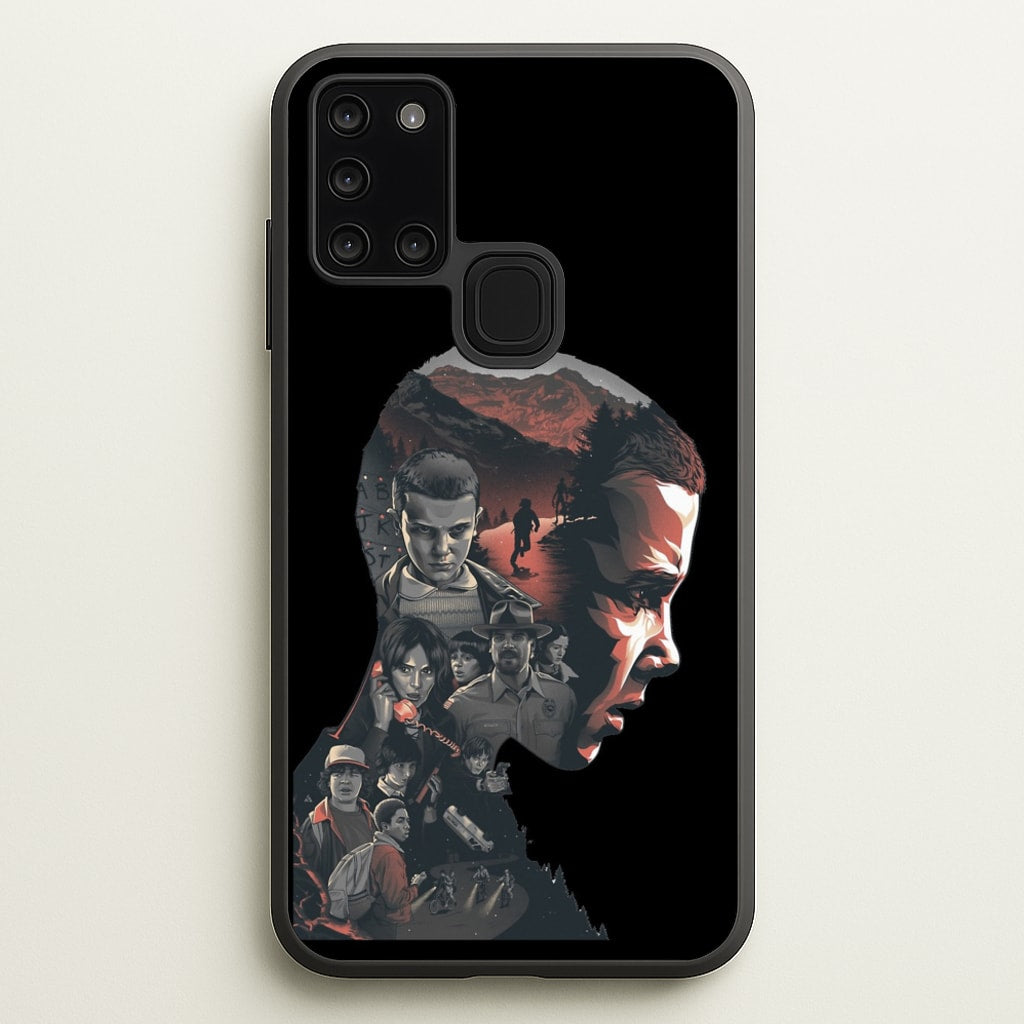 World of Upside Down - Stranger Things Phone Case for Galaxy A21s