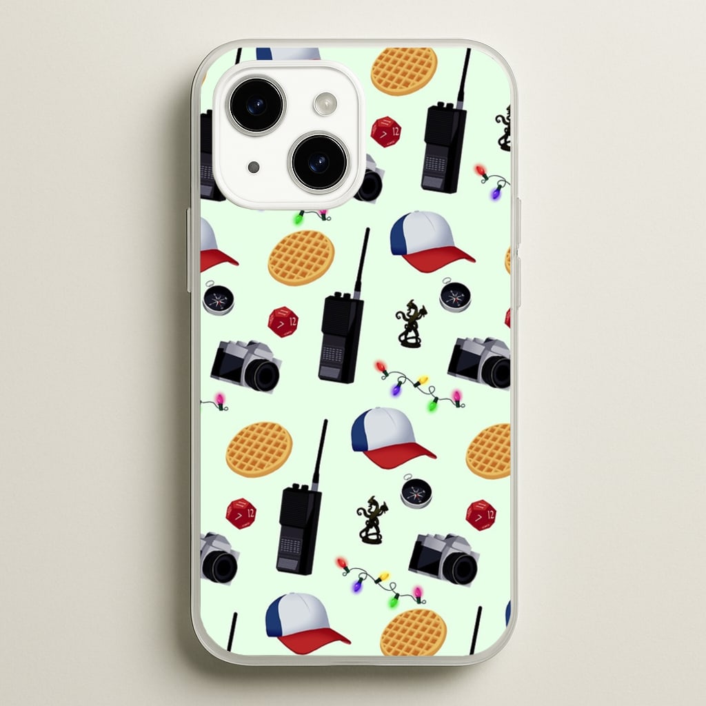 Cartoon Stranger Object - Stranger Things Phone Case for iPhone 14 Plus