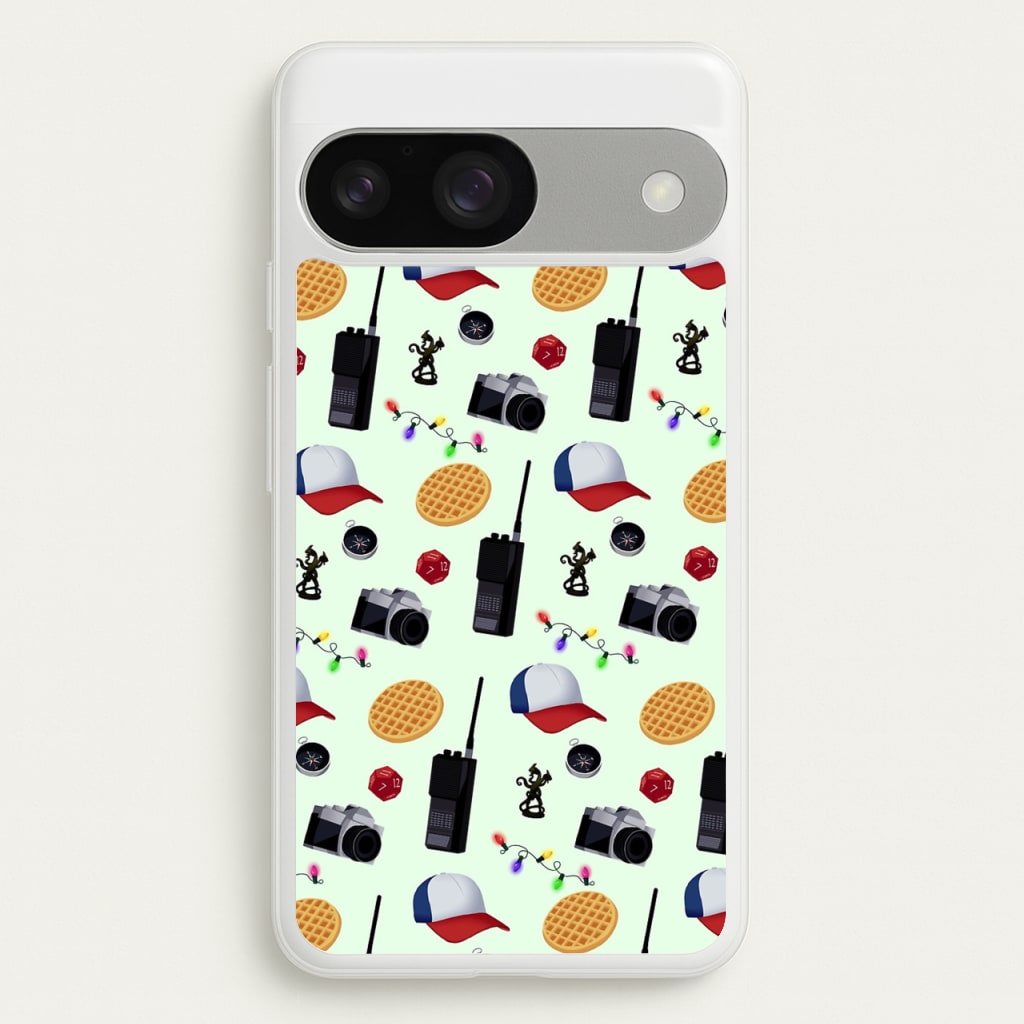 Cartoon Stranger Object - Stranger Things Phone Case for Google Pixel 9 / 9 Pro