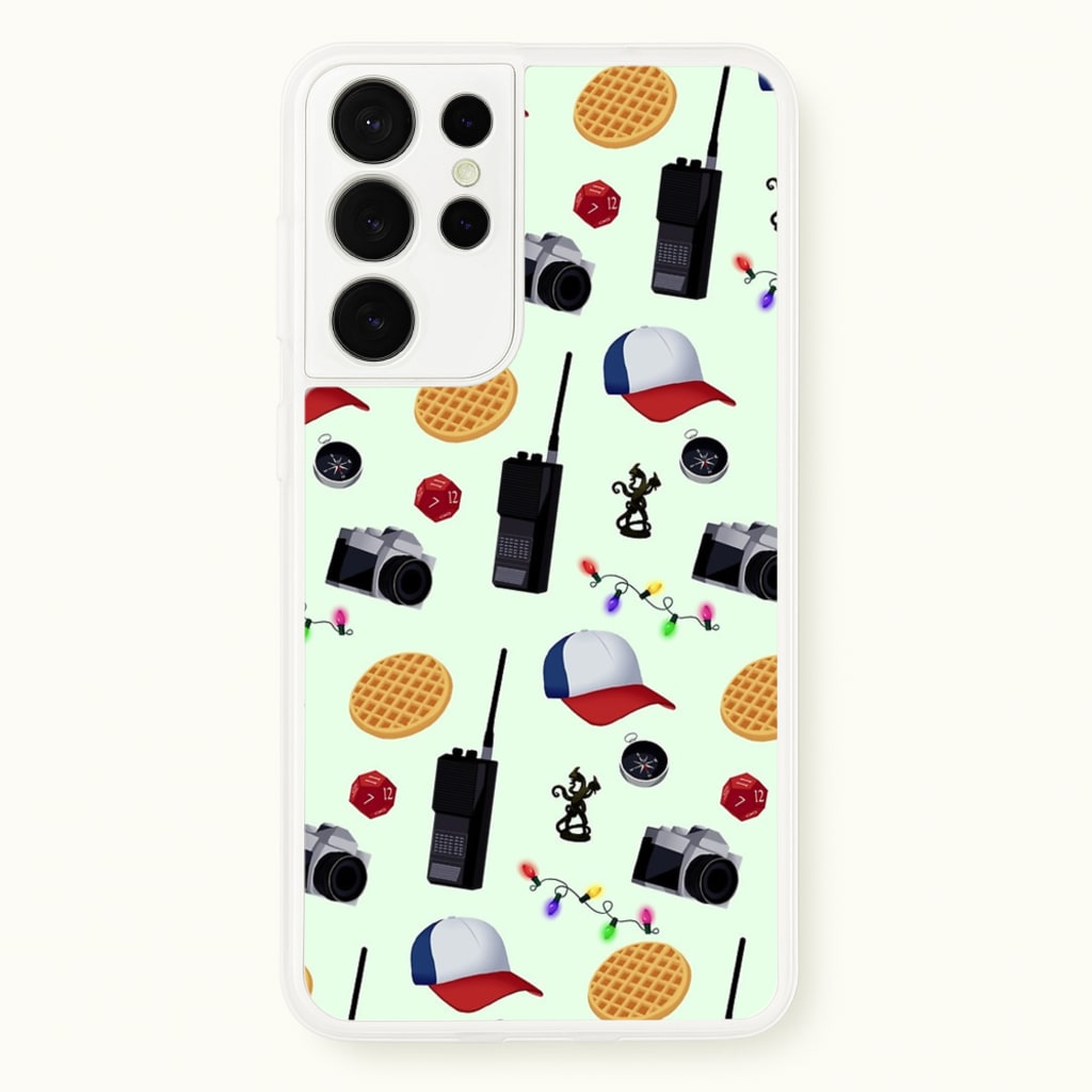 Cartoon Stranger Object - Stranger Things Phone Case for Galaxy S21 Ultra