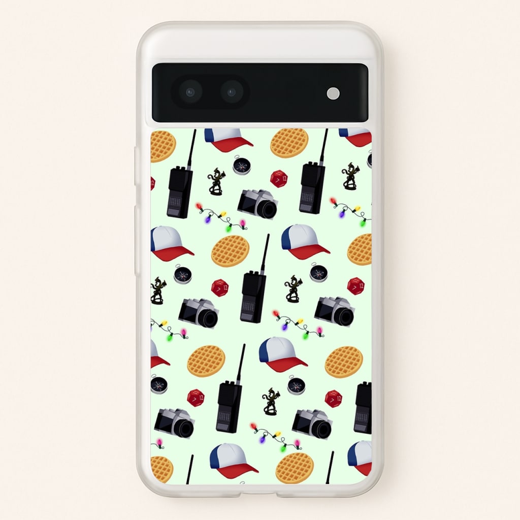 Cartoon Stranger Object - Stranger Things Phone Case for Google Pixel 7a