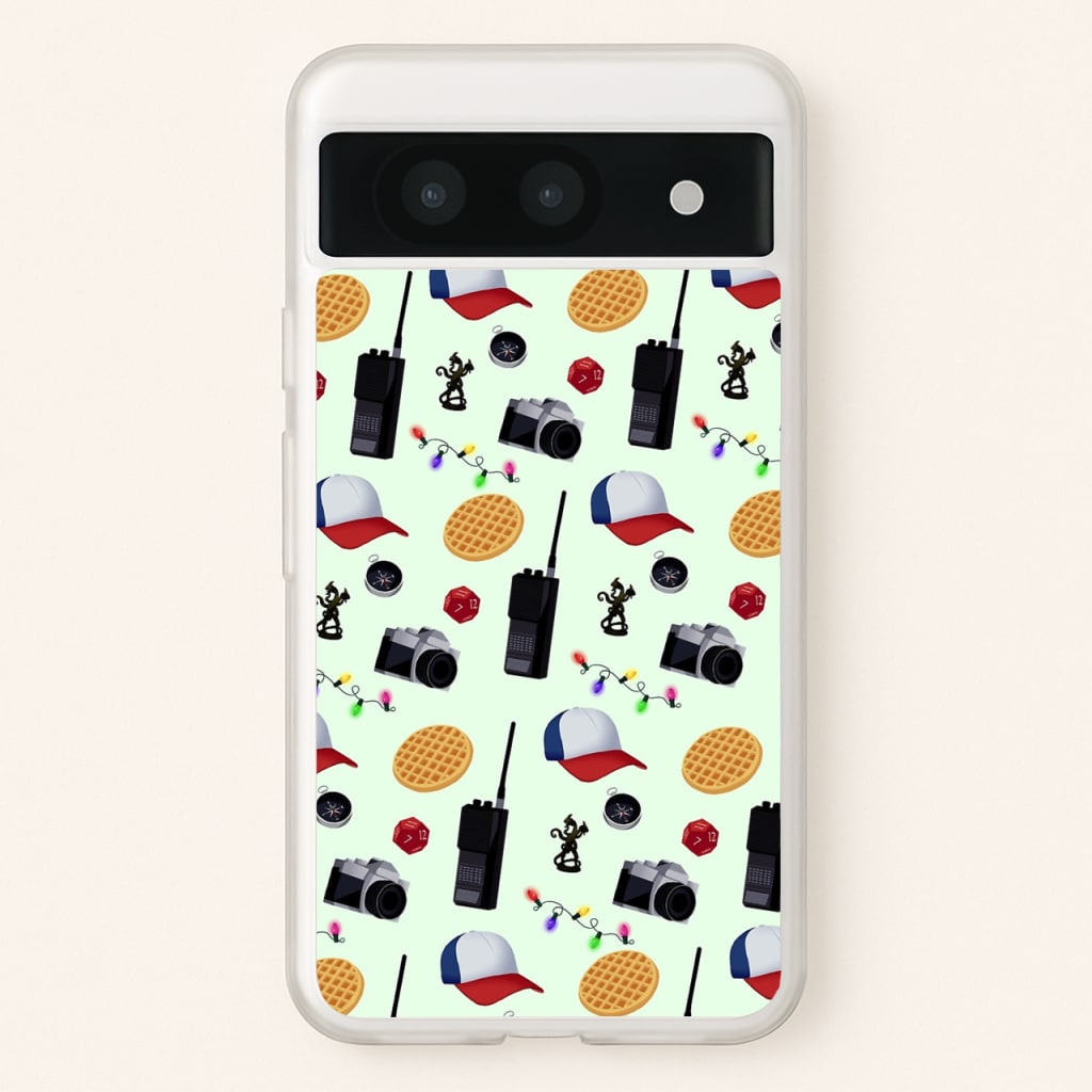 Cartoon Stranger Object - Stranger Things Phone Case for Google Pixel 8a