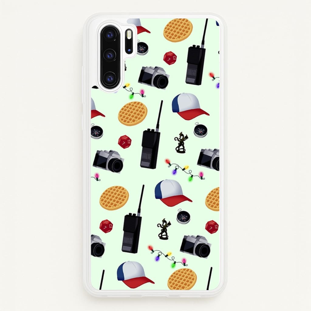 Cartoon Stranger Object - Stranger Things Phone Case for Huawei P30 Pro