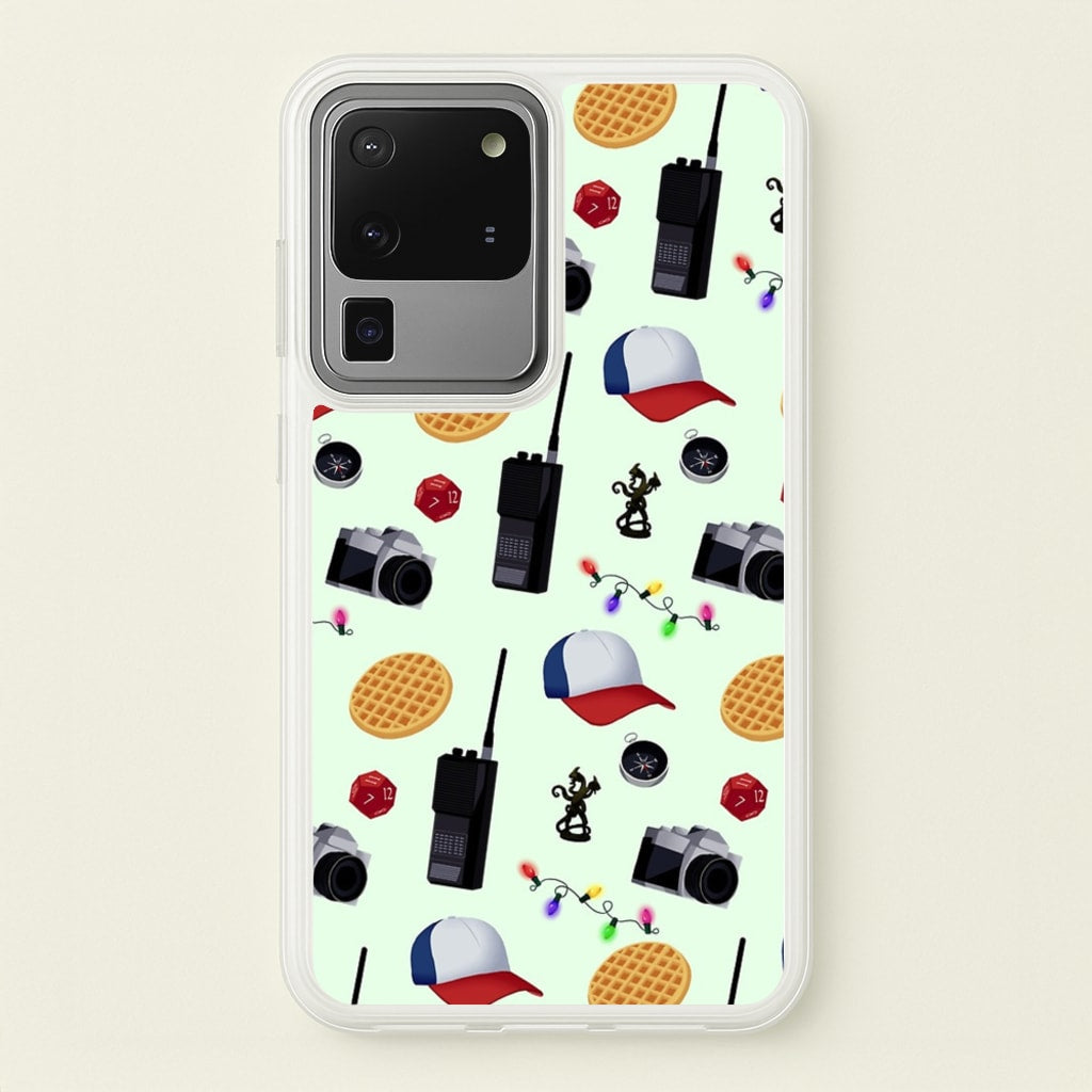 Cartoon Stranger Object - Stranger Things Phone Case for Galaxy S20 Ultra