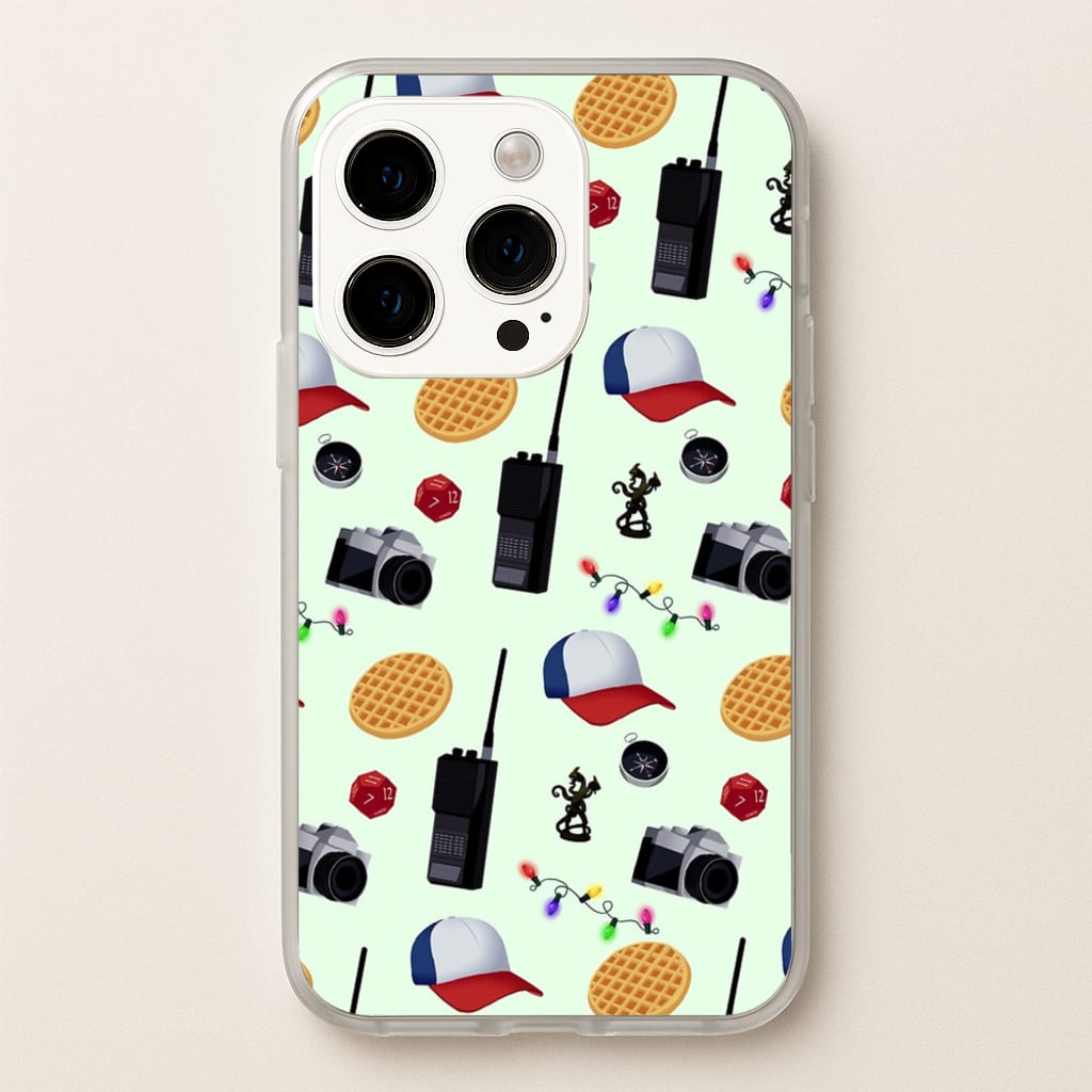 Cartoon Stranger Object - Stranger Things Phone Case for iPhone 15 Pro