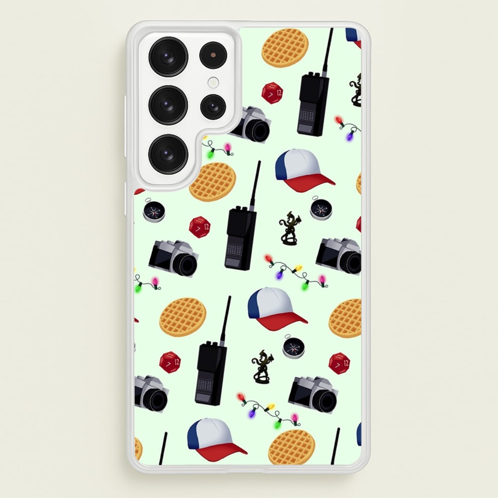 Cartoon Stranger Object - Stranger Things Phone Case for Galaxy S22 Ultra