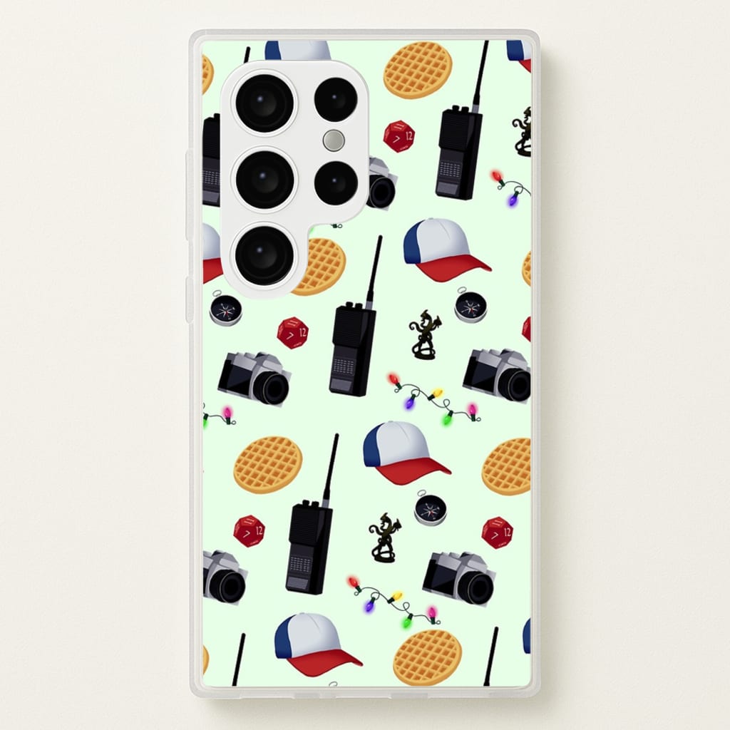 Cartoon Stranger Object - Stranger Things Phone Case for Galaxy S24 Ultra