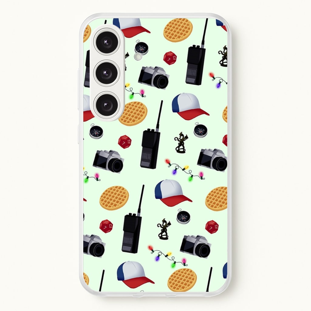 Cartoon Stranger Object - Stranger Things Phone Case for Galaxy S24 Plus