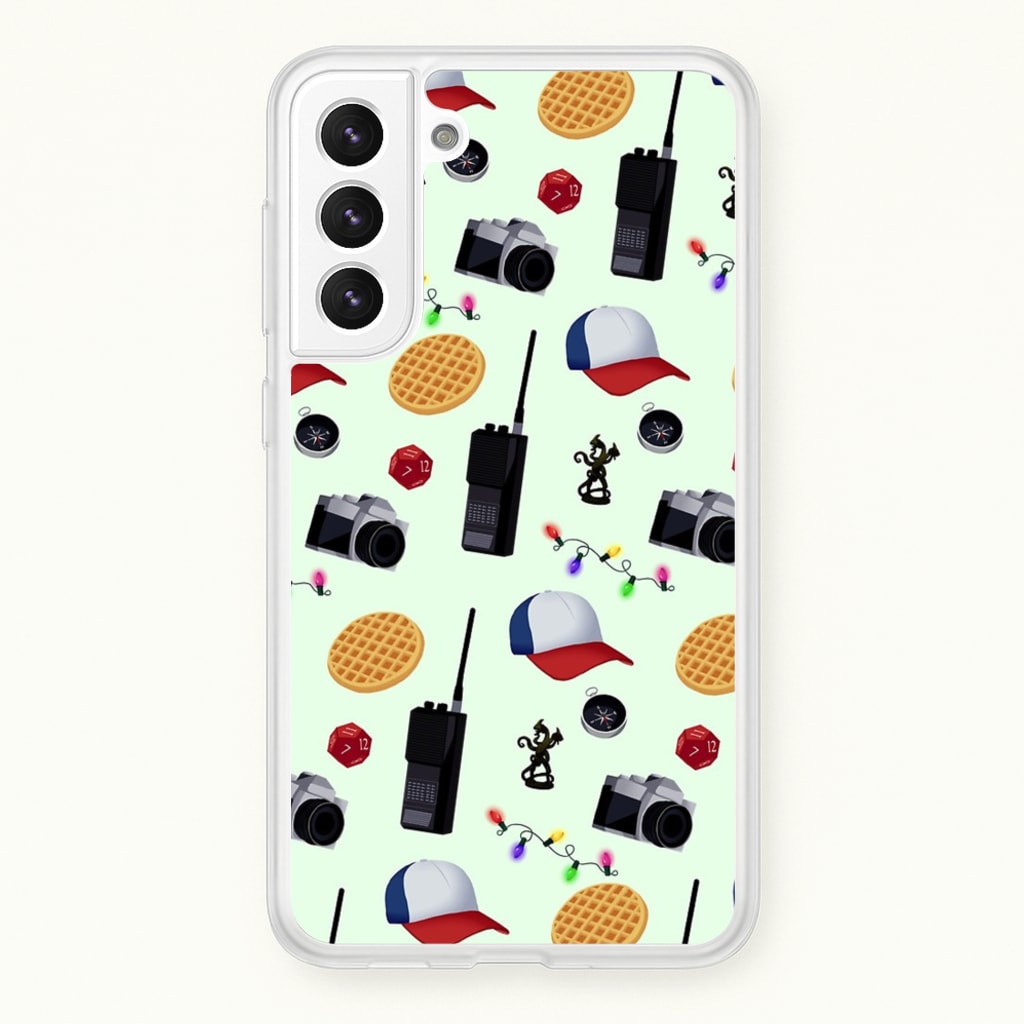 Cartoon Stranger Object - Stranger Things Phone Case for Galaxy S21 Plus